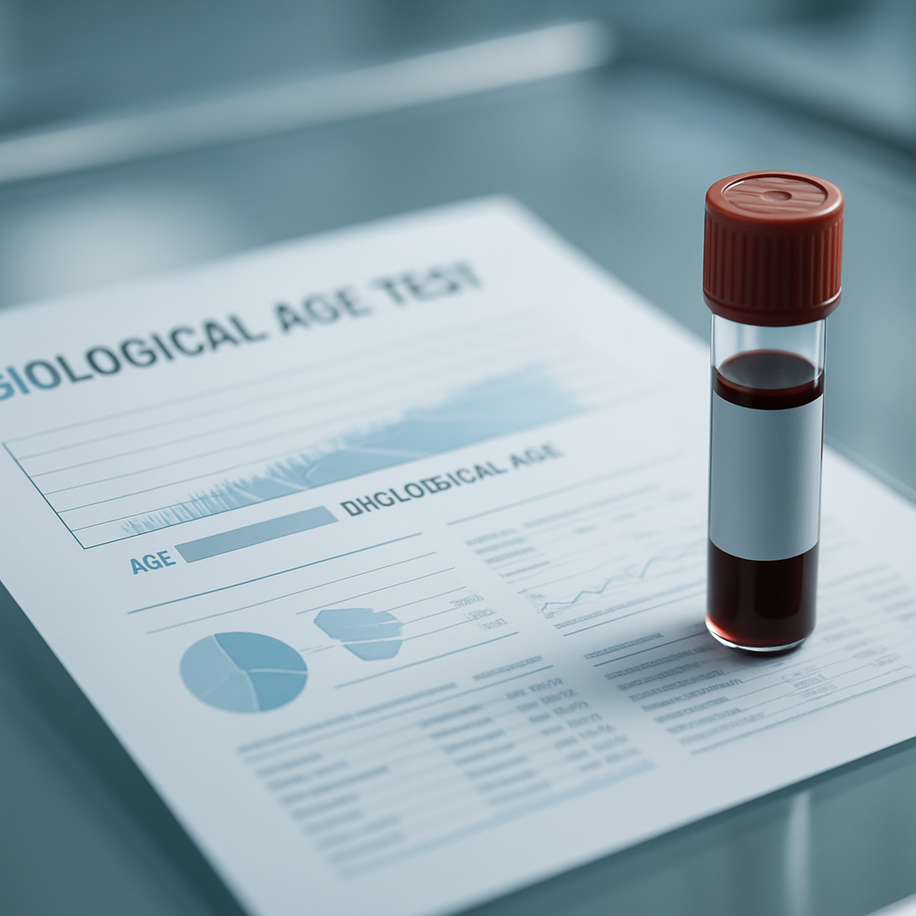 Biological age testing kit and results as part of the longevity economy health 2026 sector