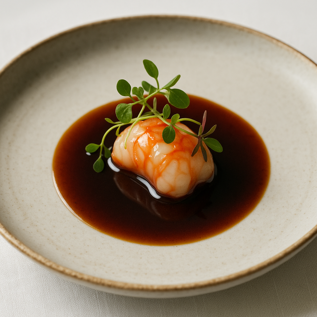 Artfully plated tasting menu course at one of the best fine dining UK 2026 restaurants, featuring foraged herbs and seasonal seafood