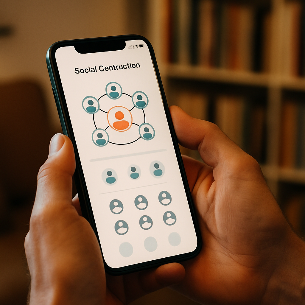 Hands holding smartphone using a social connection app to address social isolation