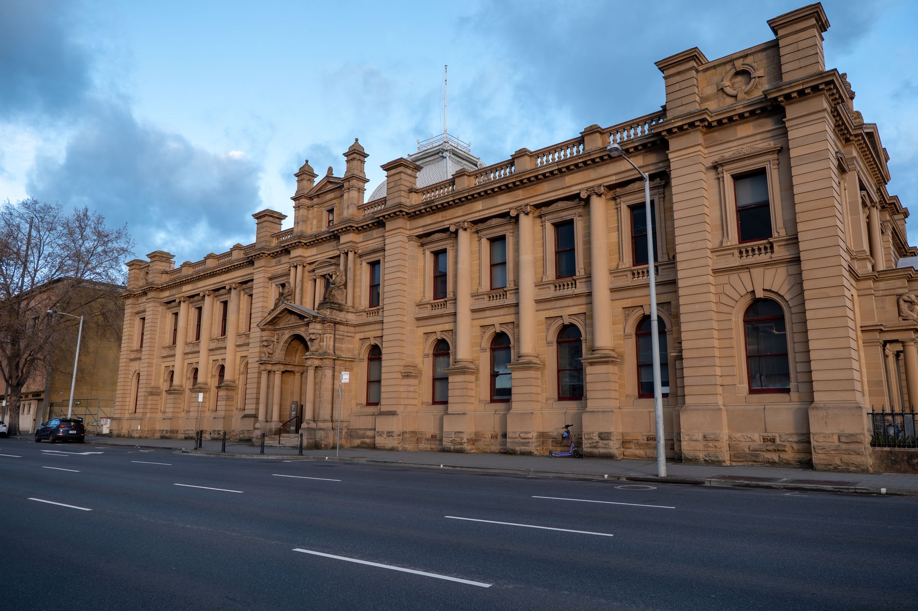 Magistrates' court building exterior illustrating the UK court backlogs crisis in 2026
